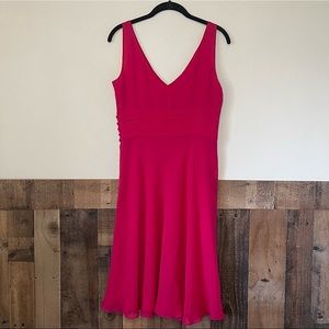 Calvin Klein | Pink Red Sleeveless Flowy Dress Size 6